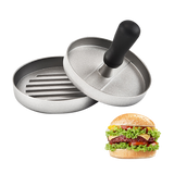 Kitchen Utensils: Large Round Hamburger Patty Maker Grill Press Burger Metal Mold Cooking Tools