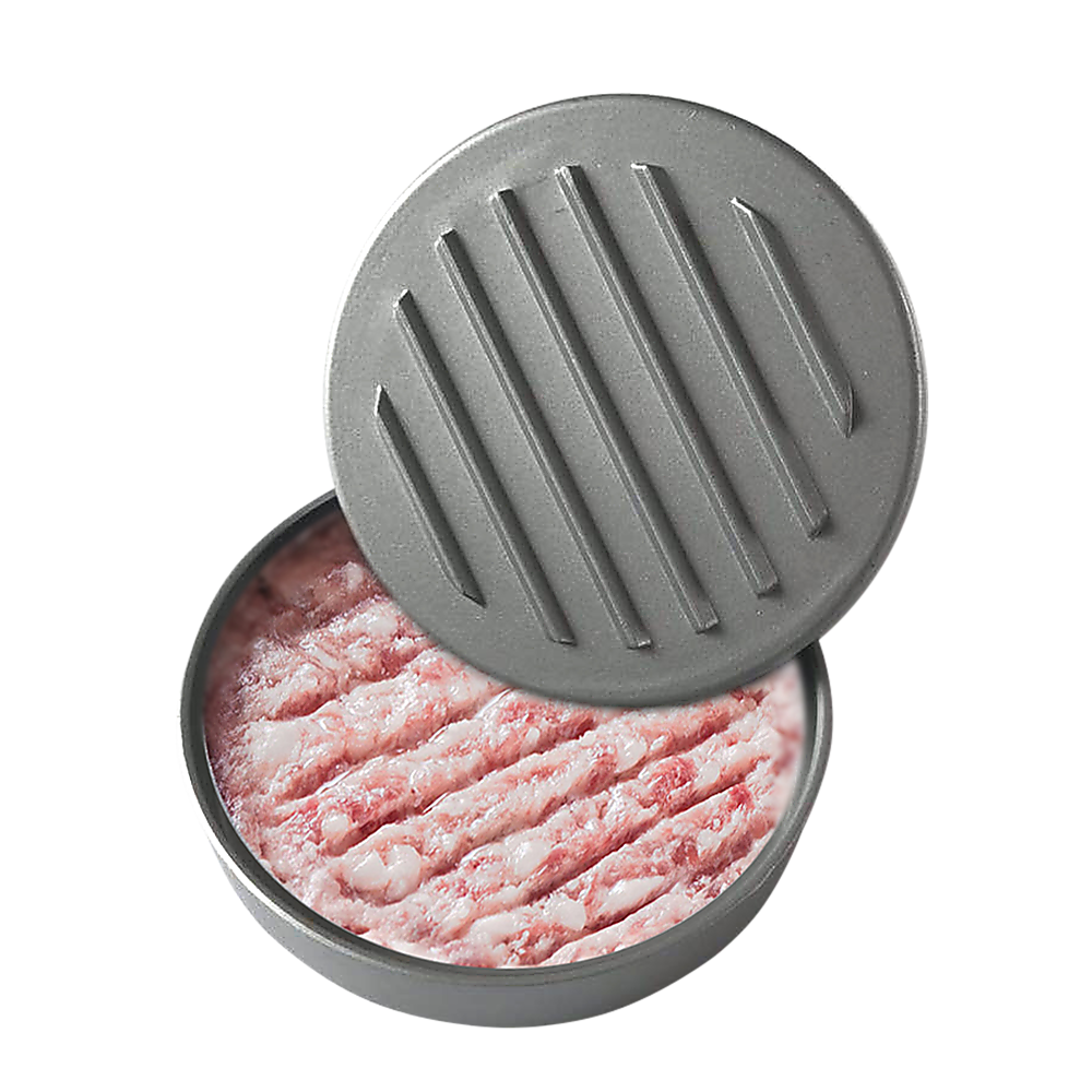 Kitchen Utensils: Large Round Hamburger Patty Maker Grill Press Burger Metal Mold Cooking Tools