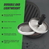 Kitchen Utensils: Large Round Hamburger Patty Maker Grill Press Burger Metal Mold Cooking Tools