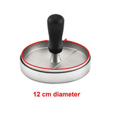 Kitchen Utensils: Large Round Hamburger Patty Maker Grill Press Burger Metal Mold Cooking Tools