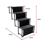 Pet Grooming Supplies: Folding Dog Car Boot Steps Ladder Lightweight Strong Pet Stairs