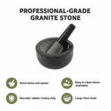 Kitchen Utensils: Large Pestle and Mortar Set Durable Granite Stone Spice & Herb Crusher