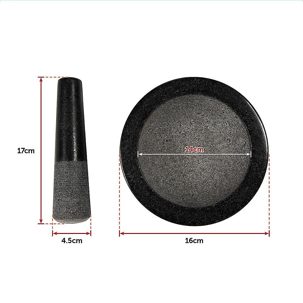 Kitchen Utensils: Large Pestle and Mortar Set Durable Granite Stone Spice & Herb Crusher