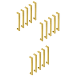 15 x Brushed Brass Drawer Pulls Kitchen Cabinet Handles - Gold Finish 192mm