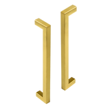 15 x Brushed Brass Drawer Pulls Kitchen Cabinet Handles - Gold Finish 192mm