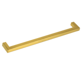 15x Brushed Brass Drawer Pulls Kitchen Cabinet Handles - Gold Finish 256mm