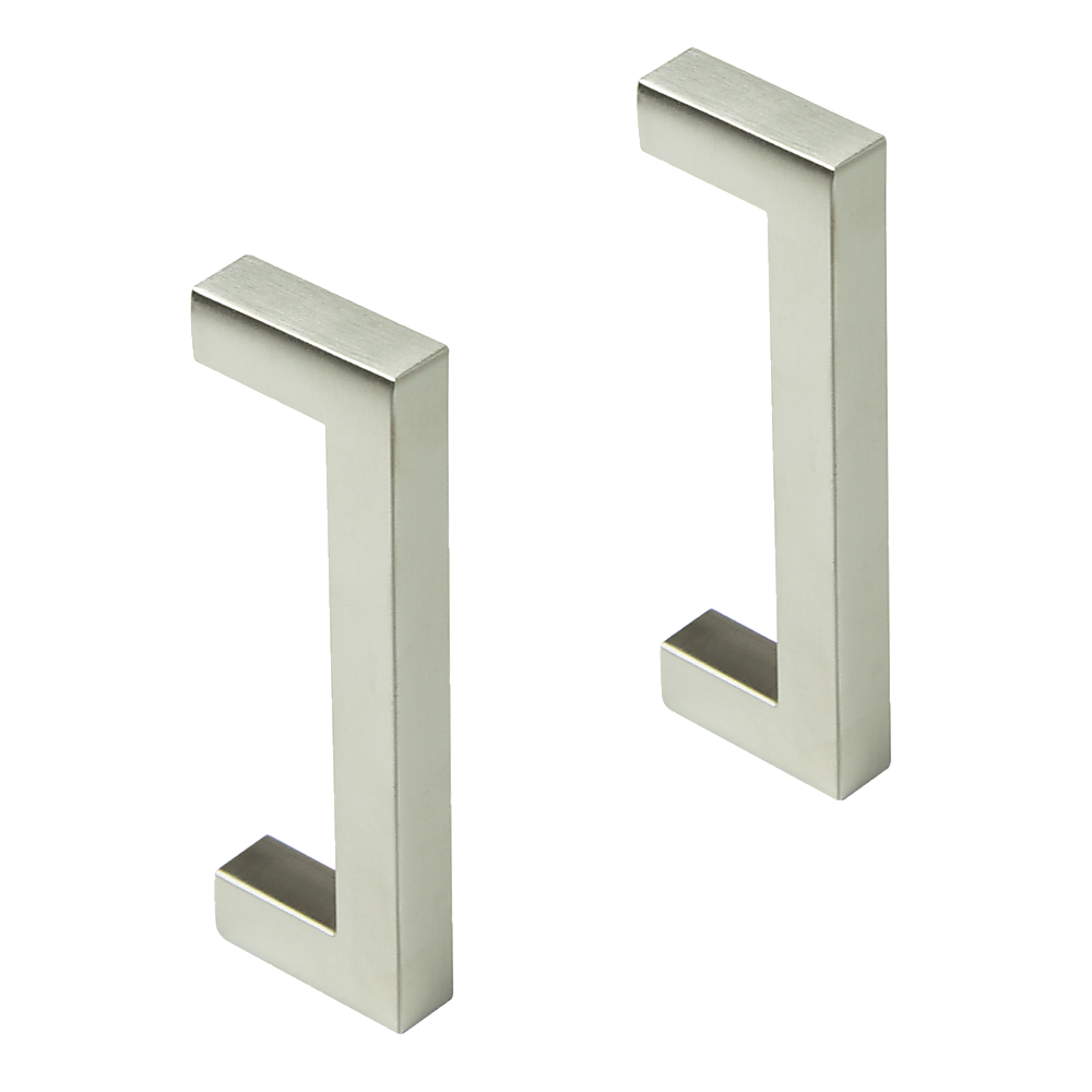 Door Hardware: Brushed Nickel Stainless Steel Kitchen Cabinet Square Drawer Pull Door Handles 15-Pack