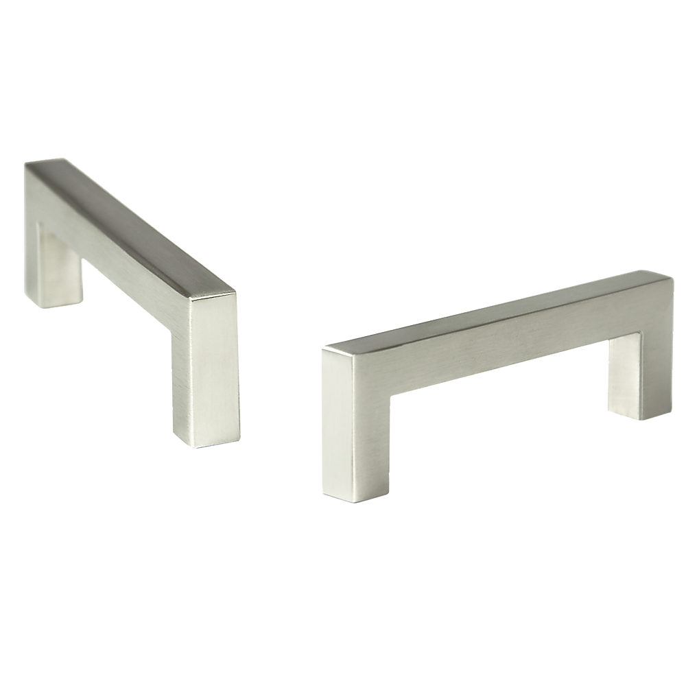 Door Hardware: Brushed Nickel Stainless Steel Kitchen Cabinet Square Drawer Pull Door Handles 15-Pack