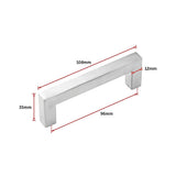 Door Hardware: Brushed Nickel Stainless Steel Kitchen Cabinet Square Drawer Pull Door Handles 15-Pack
