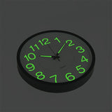 305mm Luminous Wall Clock Glow In The Dark Silent Quartz Indoor Home Modern Clock