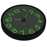 305mm Luminous Wall Clock Glow In The Dark Silent Quartz Indoor Home Modern Clock