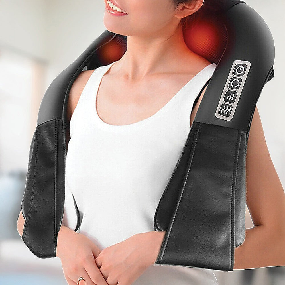 Massagers: Shiatsu Neck & Back Massager with Heat  Deep Kneading Massage Pillow for Shoulders