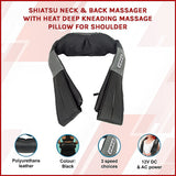 Massagers: Shiatsu Neck & Back Massager with Heat  Deep Kneading Massage Pillow for Shoulders