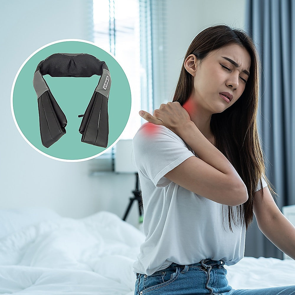 Massagers: Shiatsu Neck & Back Massager with Heat  Deep Kneading Massage Pillow for Shoulders
