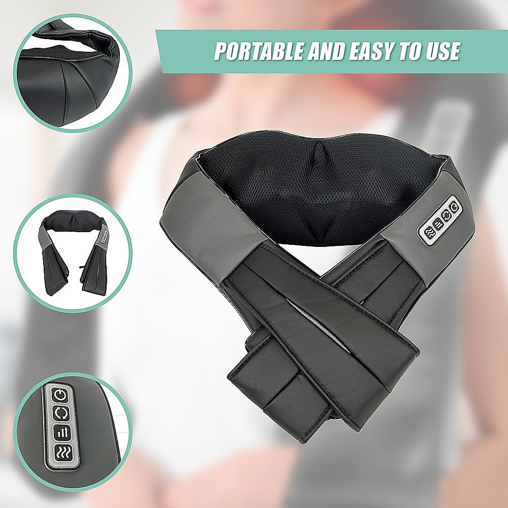 Massagers: Shiatsu Neck & Back Massager with Heat  Deep Kneading Massage Pillow for Shoulders