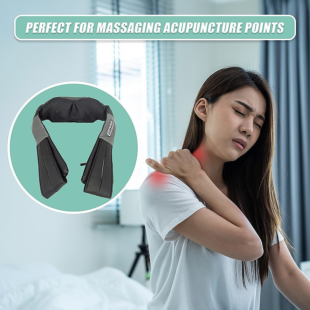 Massagers: Shiatsu Neck & Back Massager with Heat  Deep Kneading Massage Pillow for Shoulders
