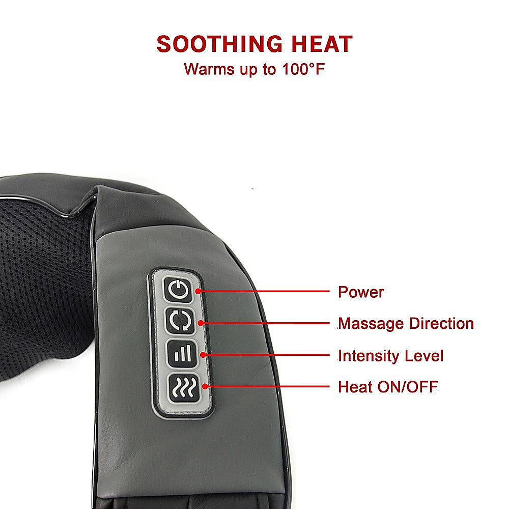 Massagers: Shiatsu Neck & Back Massager with Heat  Deep Kneading Massage Pillow for Shoulders