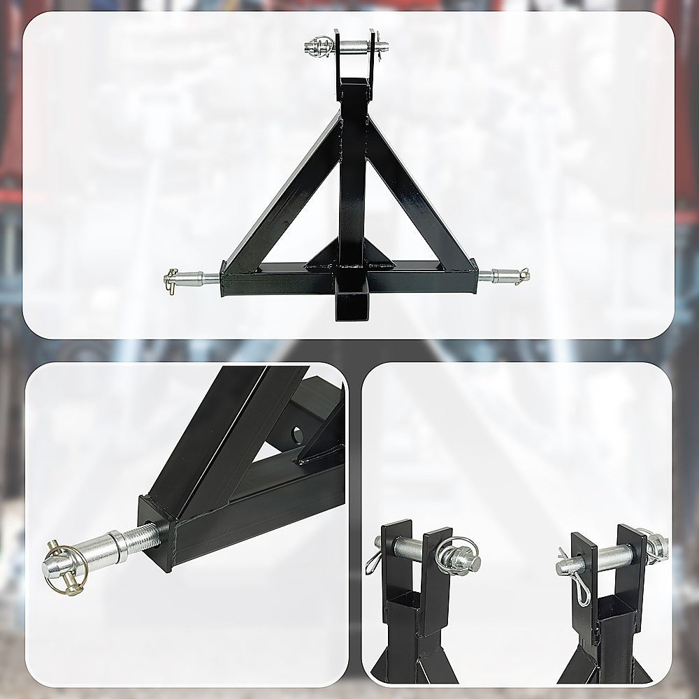 Caravan Accessories: Heavy Duty Steel 3 Point 2" Trailer Hitch Receiver Tow Drawbar For Cat 1 Tractor