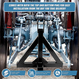 Caravan Accessories: Heavy Duty Steel 3 Point 2" Trailer Hitch Receiver Tow Drawbar For Cat 1 Tractor
