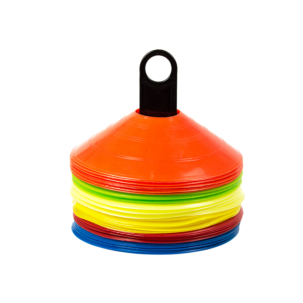 Soccer & Soccer Accessories: 60 Pack Sports Training Discs Markers Cones Soccer AFL Exercise Personal Fitness