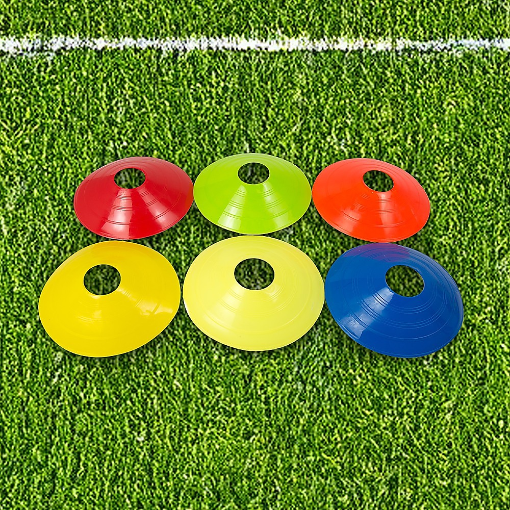 Soccer & Soccer Accessories: 60 Pack Sports Training Discs Markers Cones Soccer AFL Exercise Personal Fitness