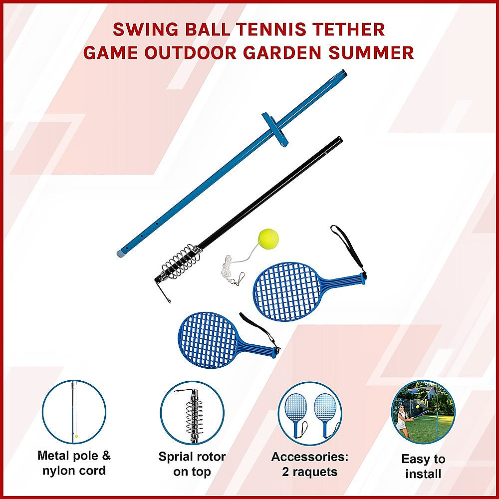 Activity Games: Swing Ball Tennis Tether Game Outdoor Garden Summer