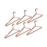 Adult 16.5" Rose Gold Shiny Metal Wire Coat Suit Top Clothes Hangers (30pc per set)