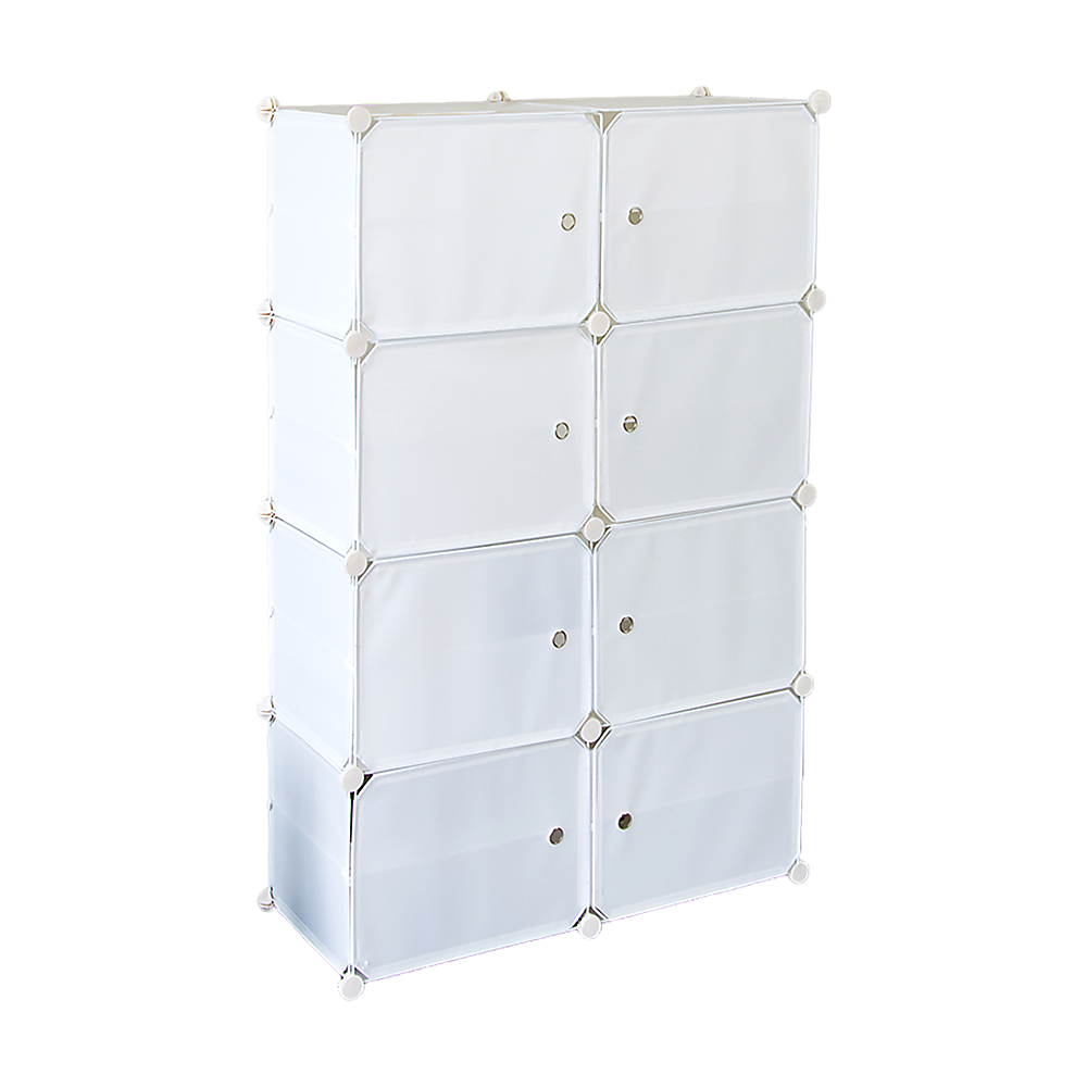 Sofas & Sofa Beds: White Cube DIY Shoe Cabinet Rack Storage Portable Stackable Organiser Stand