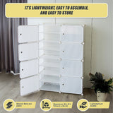 Sofas & Sofa Beds: White Cube DIY Shoe Cabinet Rack Storage Portable Stackable Organiser Stand