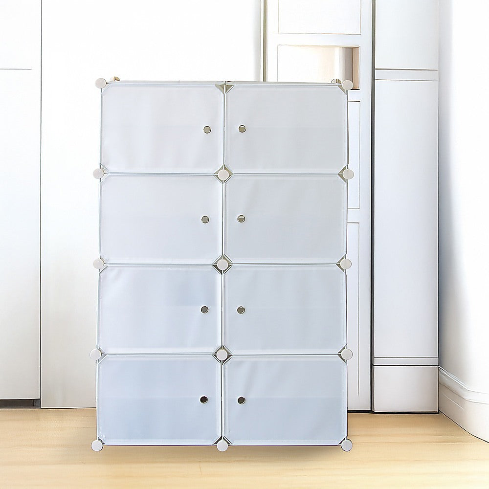 Sofas & Sofa Beds: White Cube DIY Shoe Cabinet Rack Storage Portable Stackable Organiser Stand