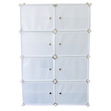 Sofas & Sofa Beds: White Cube DIY Shoe Cabinet Rack Storage Portable Stackable Organiser Stand