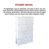 Sofas & Sofa Beds: White Cube DIY Shoe Cabinet Rack Storage Portable Stackable Organiser Stand