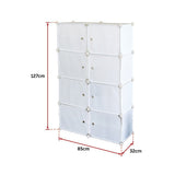 Sofas & Sofa Beds: White Cube DIY Shoe Cabinet Rack Storage Portable Stackable Organiser Stand