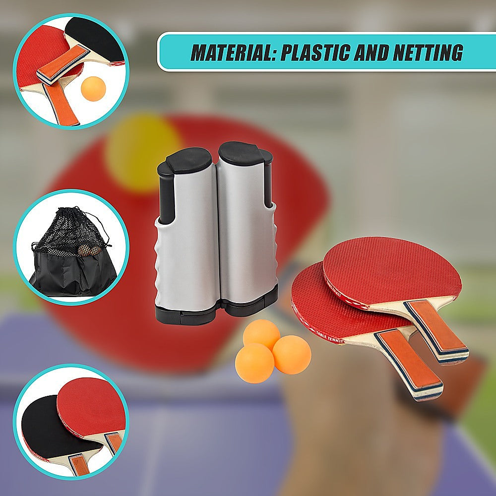 Activity Games: Table Tennis Game Indoor Portable Travel Ping Pong Ball Set Extendable