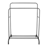 Clothing & Wardrobe Storage: Heavy Metal Double Clothes Rail Hanging Rack Garment Display Stand Storage Shelf