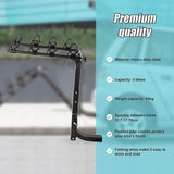 Premium 4-Bike Carrier Rack Hitch Mount Swing Down Bicycle Rack W/ 2" Receiver