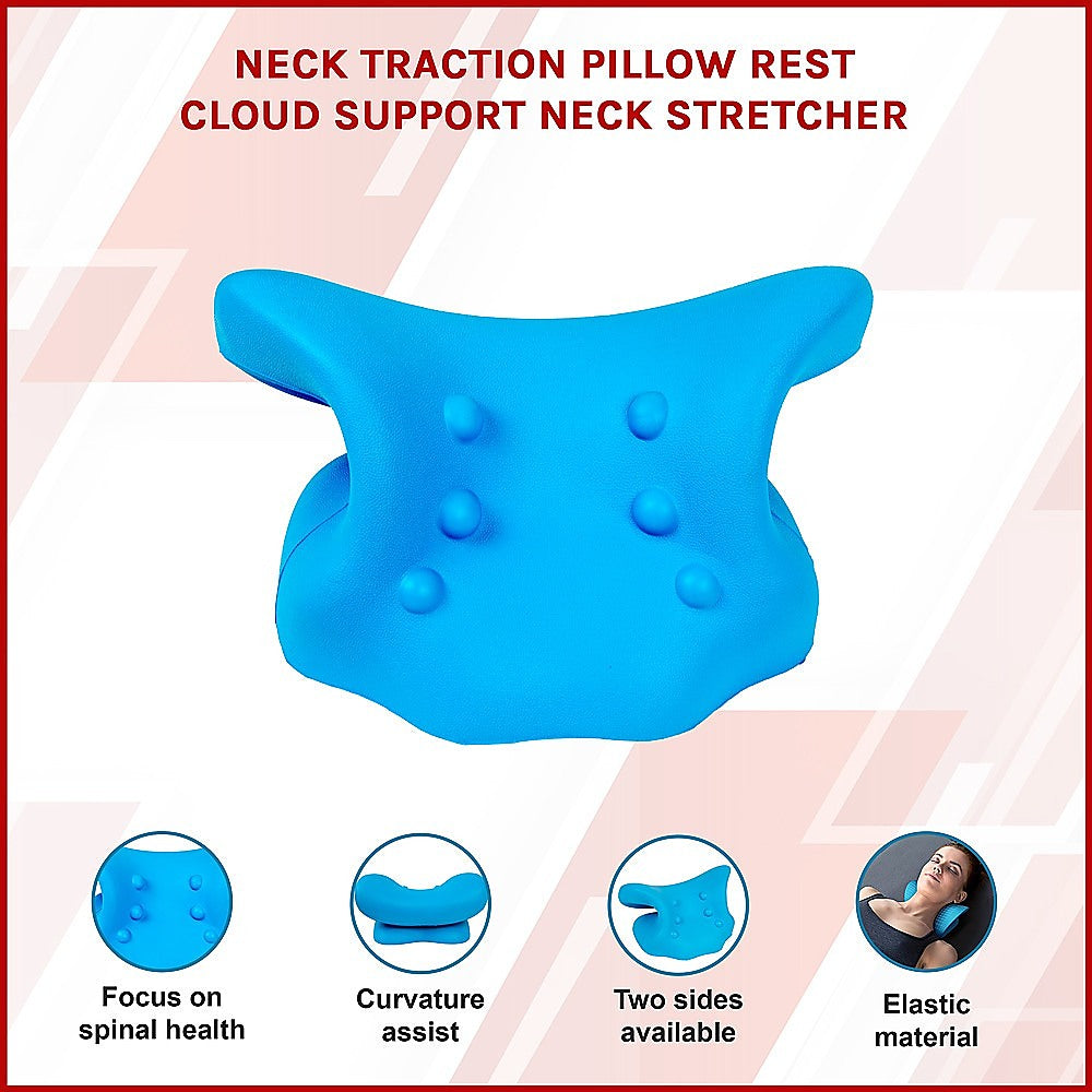 Pillows: Neck Traction Pillow Rest Cloud Support Neck Stretcher