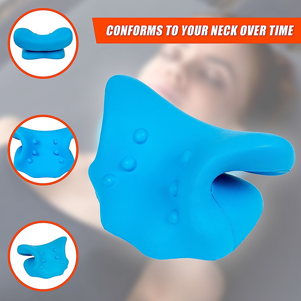 Pillows: Neck Traction Pillow Rest Cloud Support Neck Stretcher