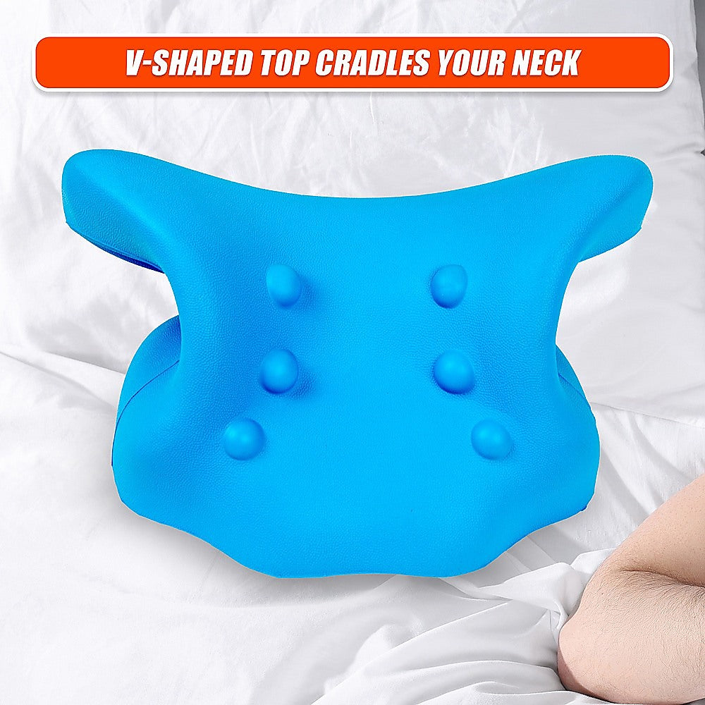 Pillows: Neck Traction Pillow Rest Cloud Support Neck Stretcher
