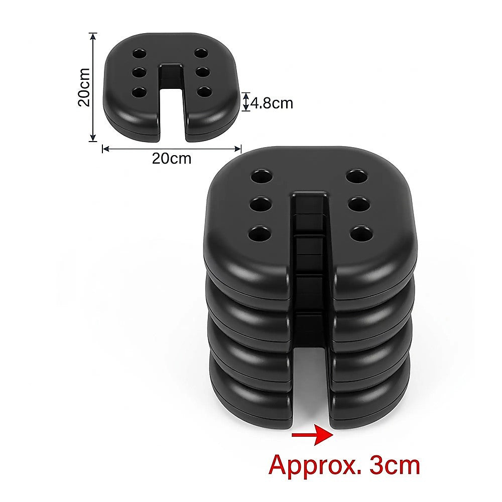 Canopies & Gazebos: 4pcs Outdoor Canopy Tent Leg Weights Anchor Stand Heavy Duty Gazebo Discs Base