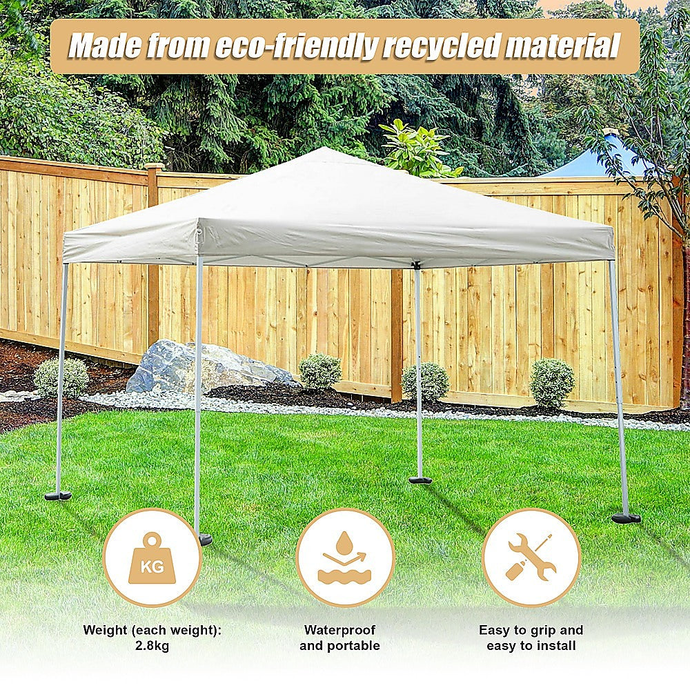 Canopies & Gazebos: 4pcs Outdoor Canopy Tent Leg Weights Anchor Stand Heavy Duty Gazebo Discs Base