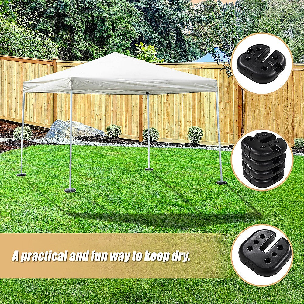 Canopies & Gazebos: 4pcs Outdoor Canopy Tent Leg Weights Anchor Stand Heavy Duty Gazebo Discs Base