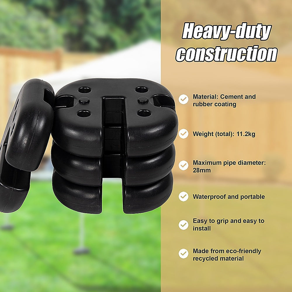 Canopies & Gazebos: 4pcs Outdoor Canopy Tent Leg Weights Anchor Stand Heavy Duty Gazebo Discs Base