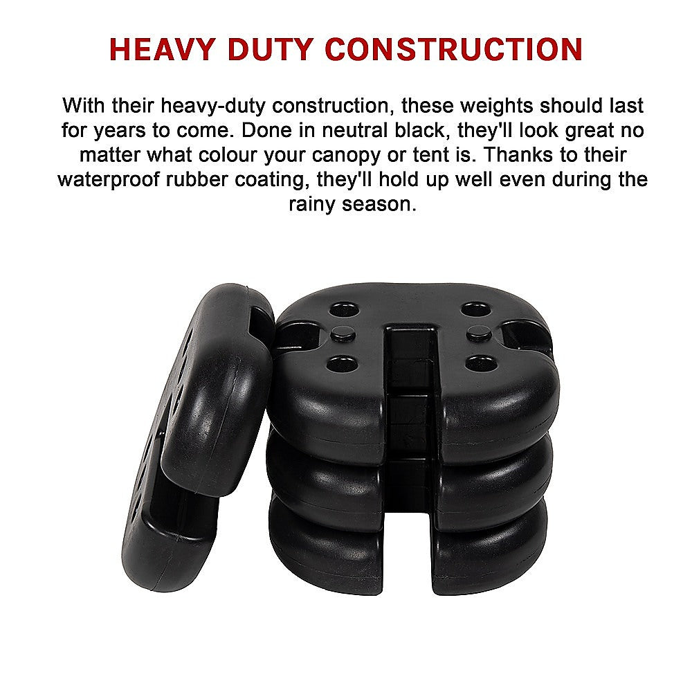 Canopies & Gazebos: 4pcs Outdoor Canopy Tent Leg Weights Anchor Stand Heavy Duty Gazebo Discs Base