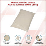 Arts & Crafts: Natural Soy Wax Candle Making Supplies Crafts [ 5kg ]