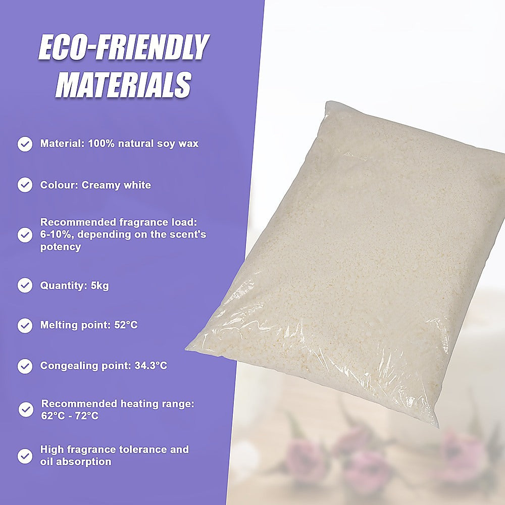 Arts & Crafts: Natural Soy Wax Candle Making Supplies Crafts [ 5kg ]