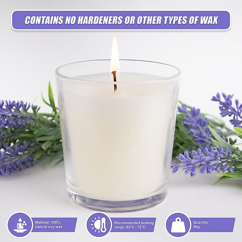 Arts & Crafts: Natural Soy Wax Candle Making Supplies Crafts [ 5kg ]