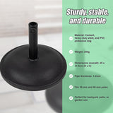 20kg Patio Sun Umbrella Base Durable Parasol Garden Stand Cement Round