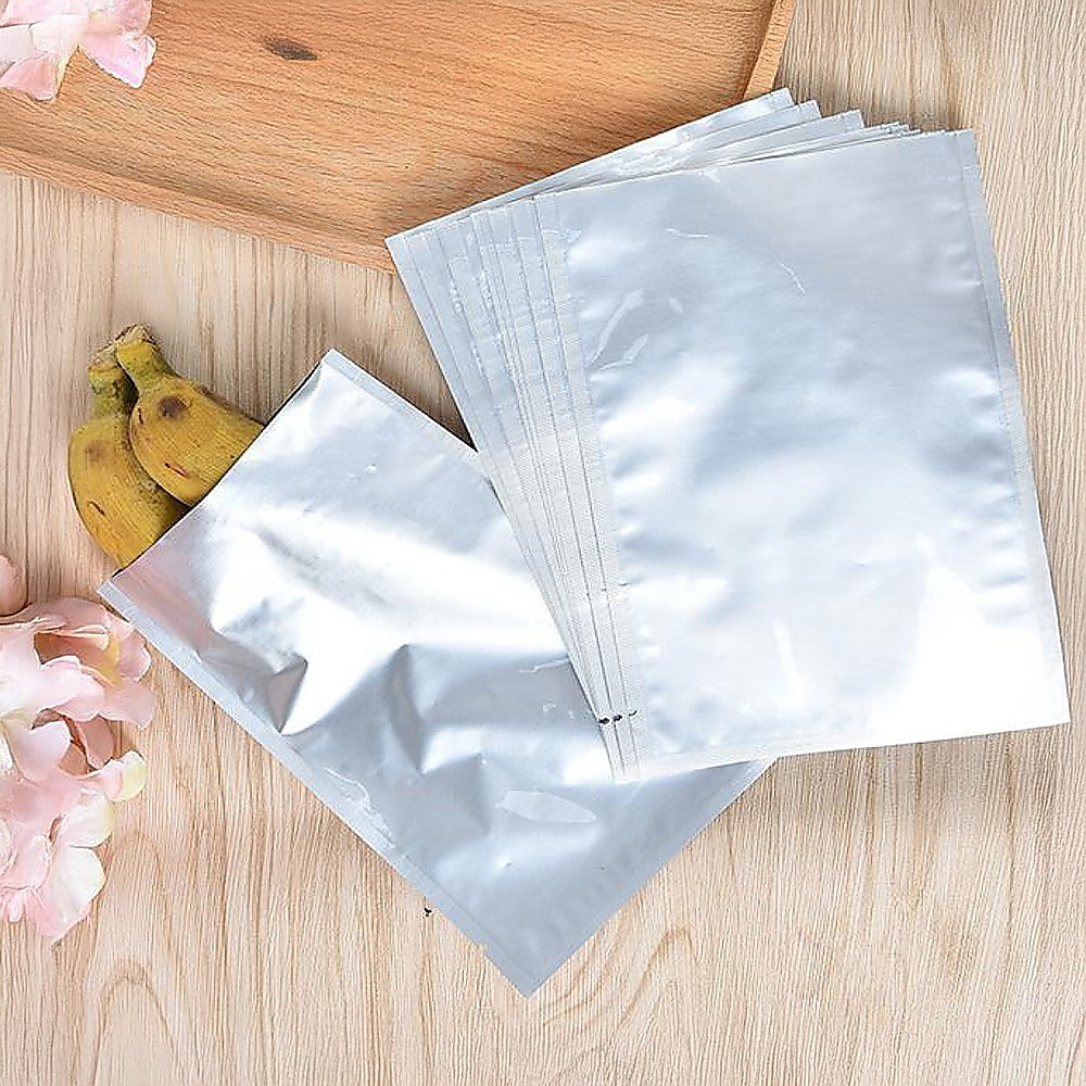Storage Boxes: 100x Food Vacuum Bags Pouch Foil Aluminum Storage Bags Heat Seal 30x40cm