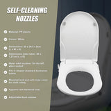 Kitchen & Bathroom DIY: Non Electric Bidet Toilet Seat W/ Cover Bathroom Spray Water Wash